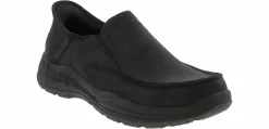 Walking Shoes|Comfort Shoes|SKECHERS Archfit Motley Men’s Slip-In Shoe Black