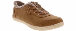 Comfort Shoes|Canvas Shoes|SKECHERS Bobs B Cute Peak Thru Fur Women’s Casual Shoe Brown