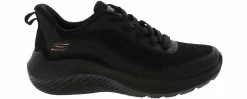Running Shoes|Athleisure & Casual|SKECHERS Bobs Squad Waves Still Wading Women’s Wide-Width Running Shoe Black