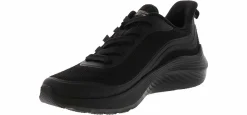 Running Shoes|Athleisure & Casual|SKECHERS Bobs Squad Waves Still Wading Women’s Wide-Width Running Shoe Black