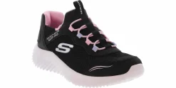 Athletic & Sneakers|SKECHERS Bounder Simple Cute Slip-In Youth Girls’ (12-4) Running Shoe Black