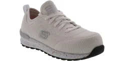 Safety Toe Athletics|Slip Resistant|SKECHERS Bulklin Balran Women’s Composite Toe Work Shoe White