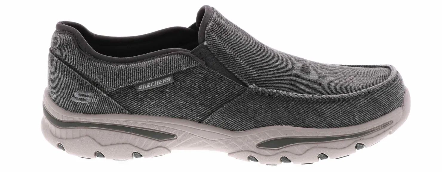 Canvas Shoes|Comfort Shoes|SKECHERS Creston Moseco Men's Casual Shoe Grey