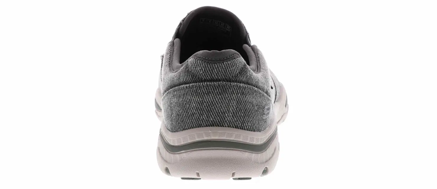 Canvas Shoes|Comfort Shoes|SKECHERS Creston Moseco Men's Casual Shoe Grey