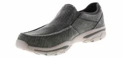 Canvas Shoes|Comfort Shoes|SKECHERS Creston Moseco Men's Casual Shoe Grey