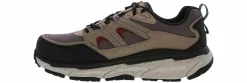 Safety Toe Athletics|Slip Resistant|SKECHERS D’lux Journey Men’s Carbon Nano Toe Work Shoe Beige