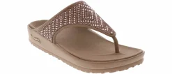 Comfort Sandals|Flip Flops|SKECHERS Foamies Arch Fit Cali Breeze Women’s Comfort Sandal Beige