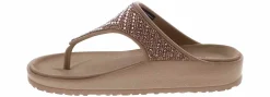 Comfort Sandals|Flip Flops|SKECHERS Foamies Arch Fit Cali Breeze Women’s Comfort Sandal Beige