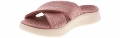 Comfort Sandals|SKECHERS Go Walk Flex Impressed Women's Slide Sandal Pink