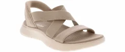 Comfort Sandals|SKECHERS Go Walk Flex Women’s Sport Sandal Beige