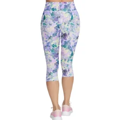 Bottoms|SKECHERS Go Walk Seascape Women's Capri Legging Multicolor