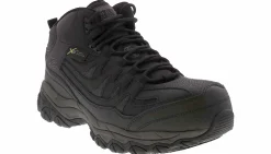 Safety Toe Boots|Slip Resistant|MARK NASON Skechers Holdredge Men's Wide-Width Carbon Toe Work Boot Black