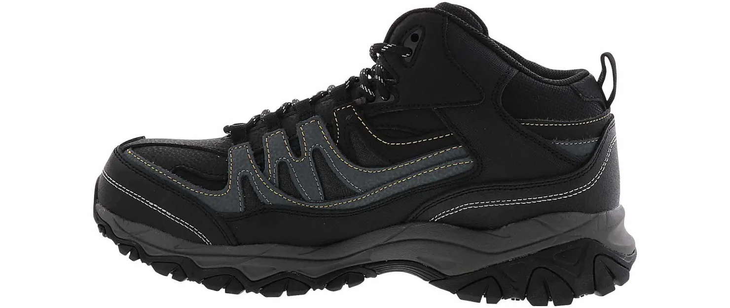 Safety Toe Boots|SKECHERS Holdredge Rebem Men's Steel Toe Work Boot Black
