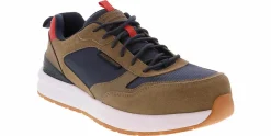 Safety Toe Athletics|Slip Resistant|SKECHERS Joggernaut Men's Carbon Nano Toe Work Shoe Beige