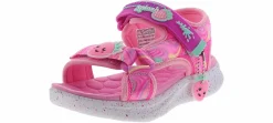 Sandals|SKECHERS Jumpsters Splasherz Youth Girls’ (11-3) Sandal Pink