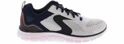 Running Shoes|Walking Shoes|SKECHERS Knit Laceup Track Men’s Athletic Shoe White