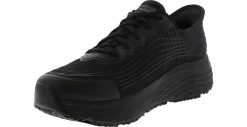 Slip Resistant|SKECHERS Max Cushioning Elite Remmal Men’s Slip Resistant Work Shoe Black