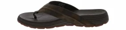 Comfort Sandals|Flip Flops|SKECHERS Patino Marlee Men's Comfort Thong Sandal Brown