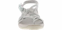 Comfort Sandals|Outdoor Sandals|SKECHERS Reggae Positive Space Women's Sandal Grey