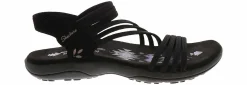Comfort Sandals|SKECHERS Reggae Slim Sling Women’s Comfort Sandal Black