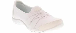 Comfort Shoes|Slip-On|SKECHERS Relaxed Fit Breathe Easy Women's Casual Shoe White