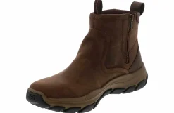 Short Boots|SKECHERS Respected Evanston Men's Boot Brown