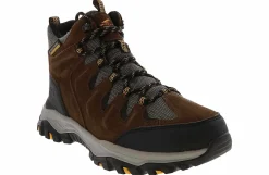 Short Boots|Hiking Boots|SKECHERS Rickter Branson Men’s Waterproof Hiking Boot Brown