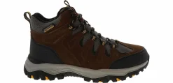 Short Boots|Hiking Boots|SKECHERS Rickter Branson Men’s Waterproof Hiking Boot Brown