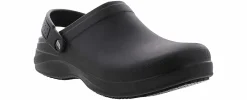Slip Resistant|SKECHERS Riverbound Men’s Slip Resistant Work Clog Black