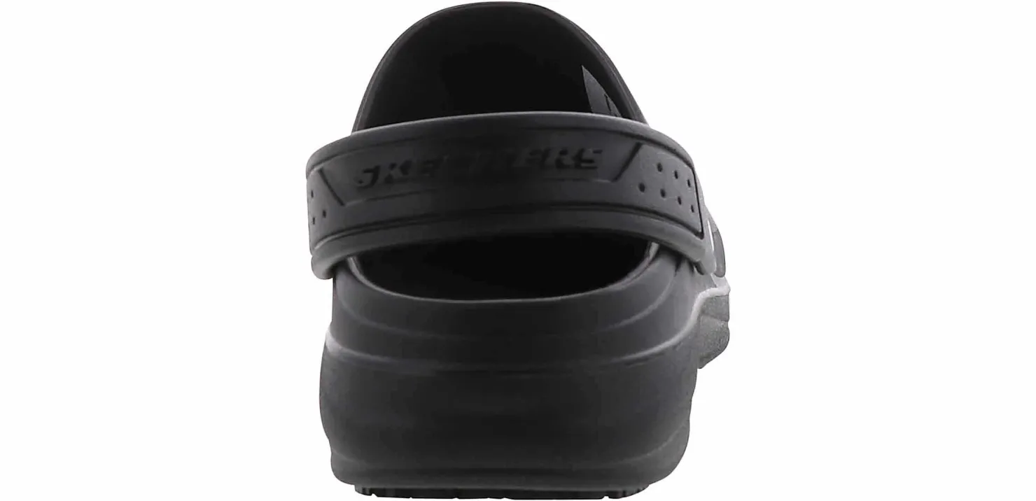 Slip Resistant|SKECHERS Riverbound Men’s Slip Resistant Work Clog Black