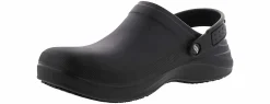 Slip Resistant|SKECHERS Riverbound Men’s Slip Resistant Work Clog Black