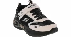 Athletics & Sneakers|Casual|SKECHERS Slights Light Storm Youth Boys' (12-3) Light Up Running Shoe White