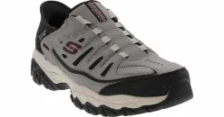 Walking Shoes|Slip-On|SKECHERS Slip-Ins After Burn M. Fit Men’s Wide-Width Athletic Shoe Grey