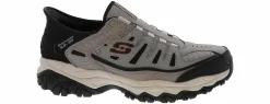 Walking Shoes|Slip-On|SKECHERS Slip-Ins After Burn M. Fit Men’s Wide-Width Athletic Shoe Grey