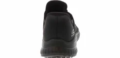 Slip Resistant|Wide|SKECHERS Slip-Ins Bobs Sport Squad Choas Women's Wide-Width Slip Resistant Work Shoe Black