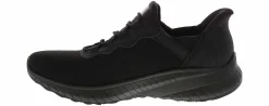 Slip Resistant|Wide|SKECHERS Slip-Ins Bobs Sport Squad Choas Women's Wide-Width Slip Resistant Work Shoe Black