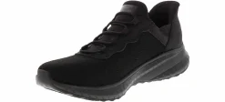 Slip Resistant|Wide|SKECHERS Slip-Ins Bobs Sport Squad Choas Women's Wide-Width Slip Resistant Work Shoe Black