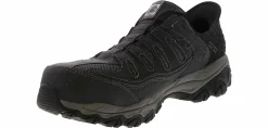 Safety Toe Athletics|Slip Resistant|SKECHERS Slip-Ins Cankton Faison Men’s Steel Toe Work Shoe Black