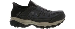 Safety Toe Athletics|Slip Resistant|SKECHERS Slip-Ins Cankton Men’s Wide-Width Steel Toe Work Shoe Blue