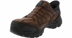 Slip Resistant|Electro Static Dissipative (Esd)|SKECHERS Slip-Ins Cankton Ryker Men’s Composite Toe Work Shoe Brown