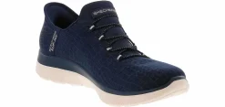 Walking Shoes|Athleisure & Casual|SKECHERS Slip-Ins Classy Night Women’s Wide-Width Walking Shoe Blue