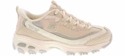 Running Shoes|Athleisure & Casual|SKECHERS Slip-Ins D'Lites Smooth Nostalgia Women's Athletic Shoe Beige