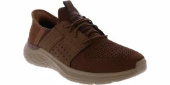 Sneakers|SKECHERS Slip-ins Garner-Newick Men’s Wide Width Casual shoe Brown
