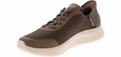 Walking Shoes|Athleisure & Casual|SKECHERS Slip-Ins Go Walk Flex Men’s Athletic Shoe Brown