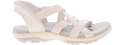 Comfort Sandals|SKECHERS Slip-Ins Reggae Slim Band Women's Comfort Sandal White