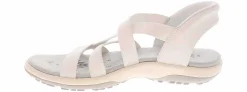 Comfort Sandals|SKECHERS Slip-Ins Reggae Slim Band Women's Comfort Sandal White
