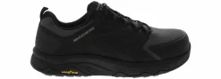 Safety Toe Athletics|Slip Resistant|SKECHERS Speed Flex Trekker Men’s Wide-Width Nano Toe Work Shoe Black