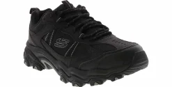 Walking Shoes|Athleisure & Casual|SKECHERS Stamina AT Upper Stitch Men's Wide-Width Trail Shoe Black