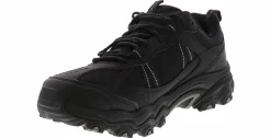 Walking Shoes|Athleisure & Casual|SKECHERS Stamina AT Upper Stitch Men's Wide-Width Trail Shoe Black