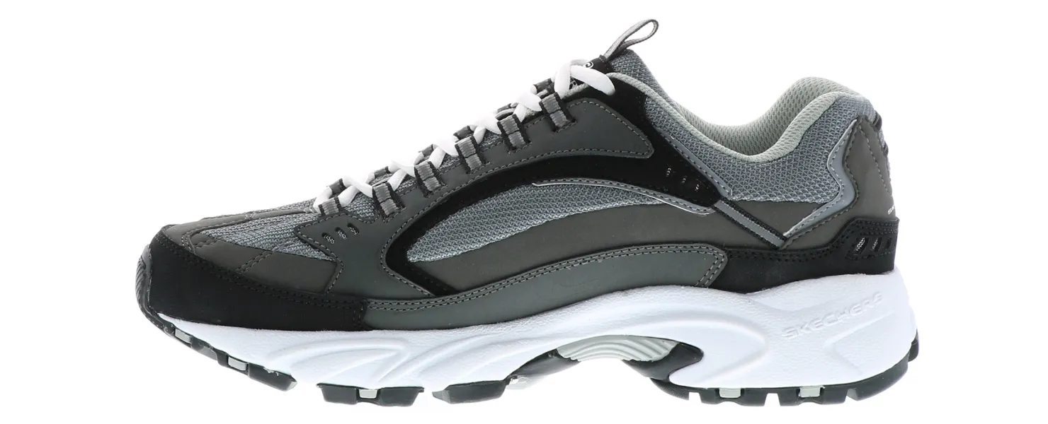 Running Shoes|Walking Shoes|SKECHERS Stamina Men's Wide-Width Walking Shoe Grey